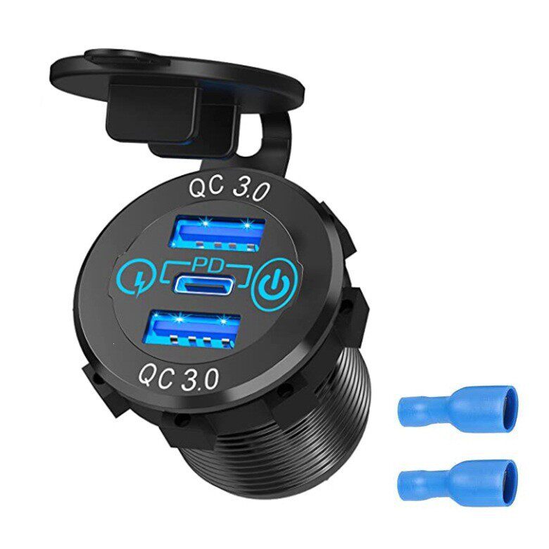 汽车车载车充快充3口单口带双USB