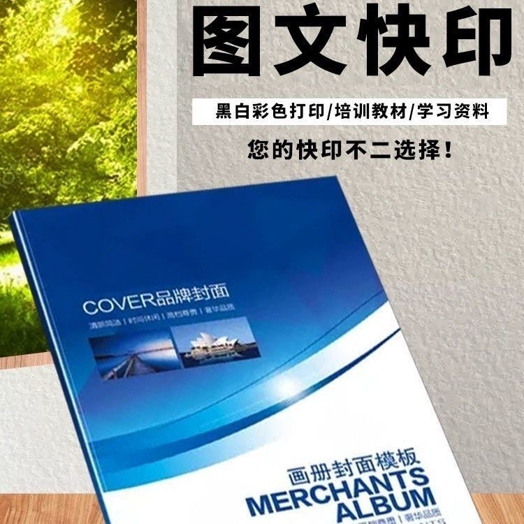 打印资料网上印刷彩色彩印书籍服务装订文件论文次日达同城复印店