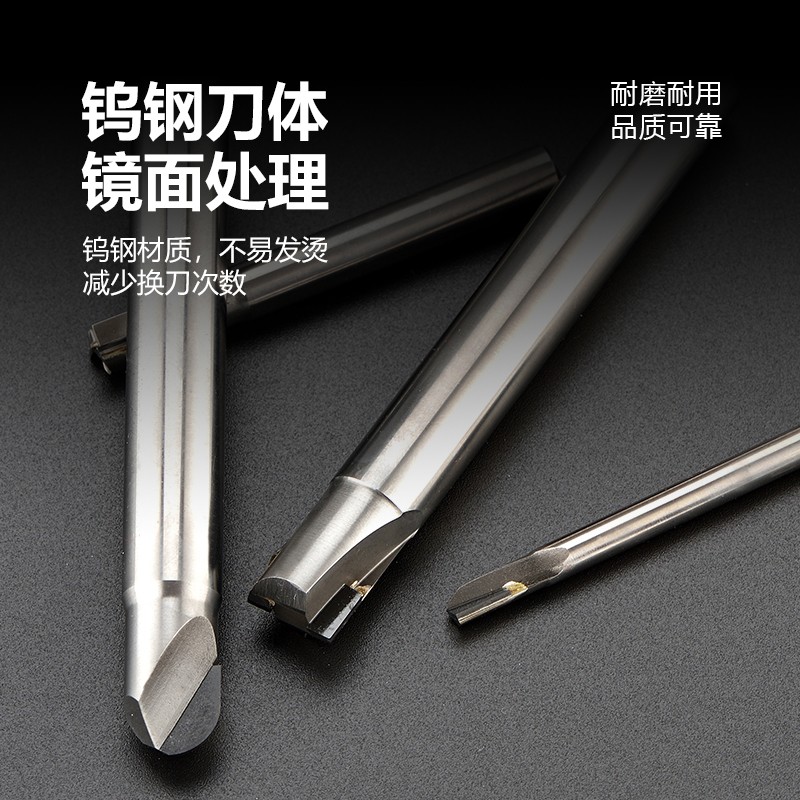 PCD铣刀金刚石立铣刀2刃加长平头D1 1.5 2 2.5 3 M4 5 6 8 10 12m