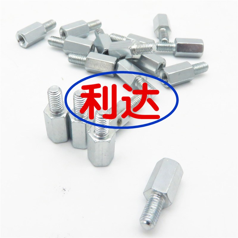 电路板/隔离柱M3*8+6六角铁柱/螺柱 M3K单头铁柱/pcb支架/线路板