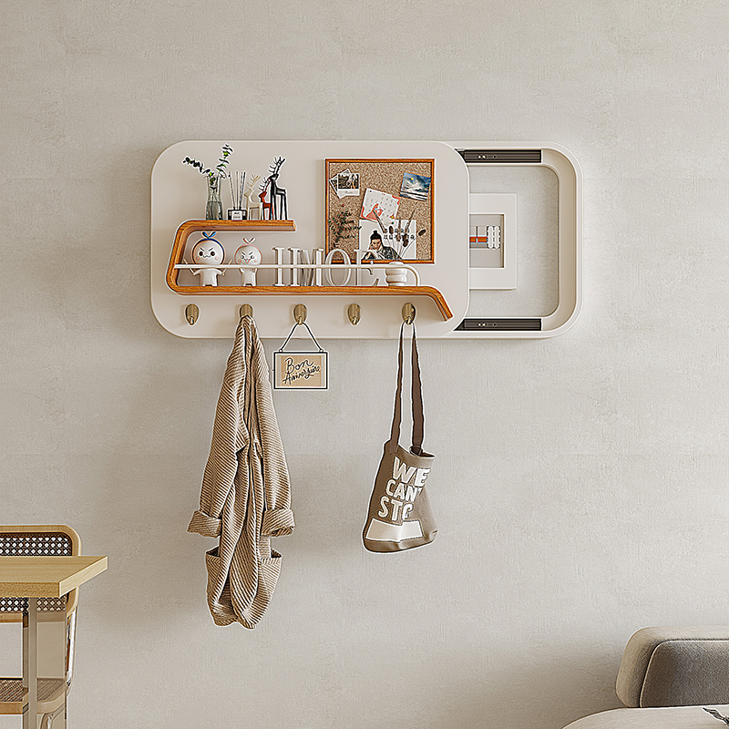 实木电表箱装饰画简约现代遮挡配电箱弱电箱N创意多功能客厅电闸