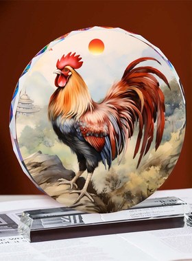 马到成功水晶摆件m轻奢中式生肖桌面家居装饰乔迁送礼物工艺品