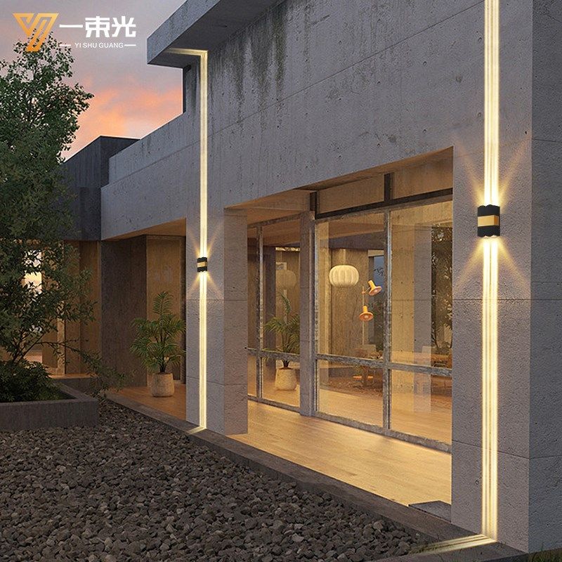 一束光聚光壁灯双头别墅入户大门两侧柱子围墙酒店外墙专用光束灯,家装灯饰光源,壁灯,淘宝优惠券,粉丝福利购,淘宝优惠卷