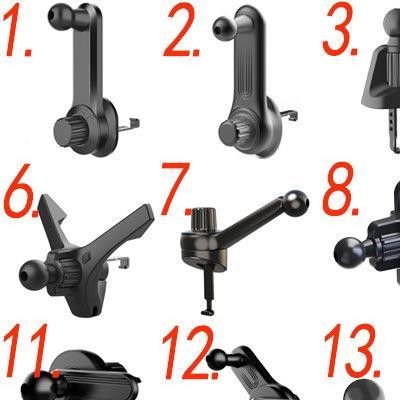 夹车载机支架配件汽车上形空调手17098988口圆加长卡扣挂钩导航底