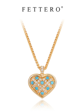 fetro铜合金项链【色交叉