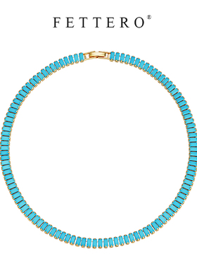 fetro铜合金项链【色横排