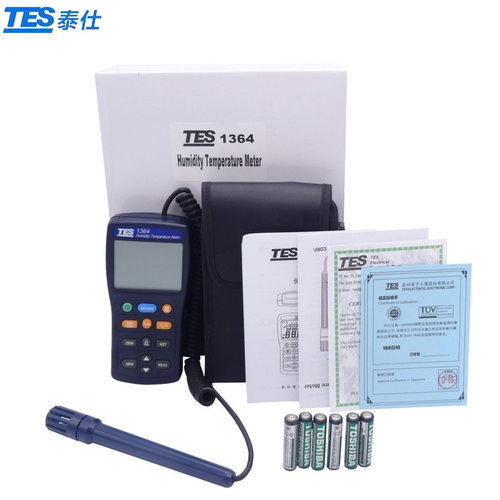 台湾泰仕TES-1364/1365数字温湿度计 温湿度记录器温度湿度仪