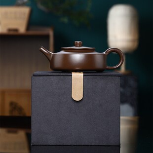 宜兴正宗紫砂壶真品名家纯手工紫泥周盘家用功夫茶具160cc小品