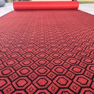 加地毯卧室厚家用厂家直供红满铺客厅婚房用办公室走廊楼商梯舞台