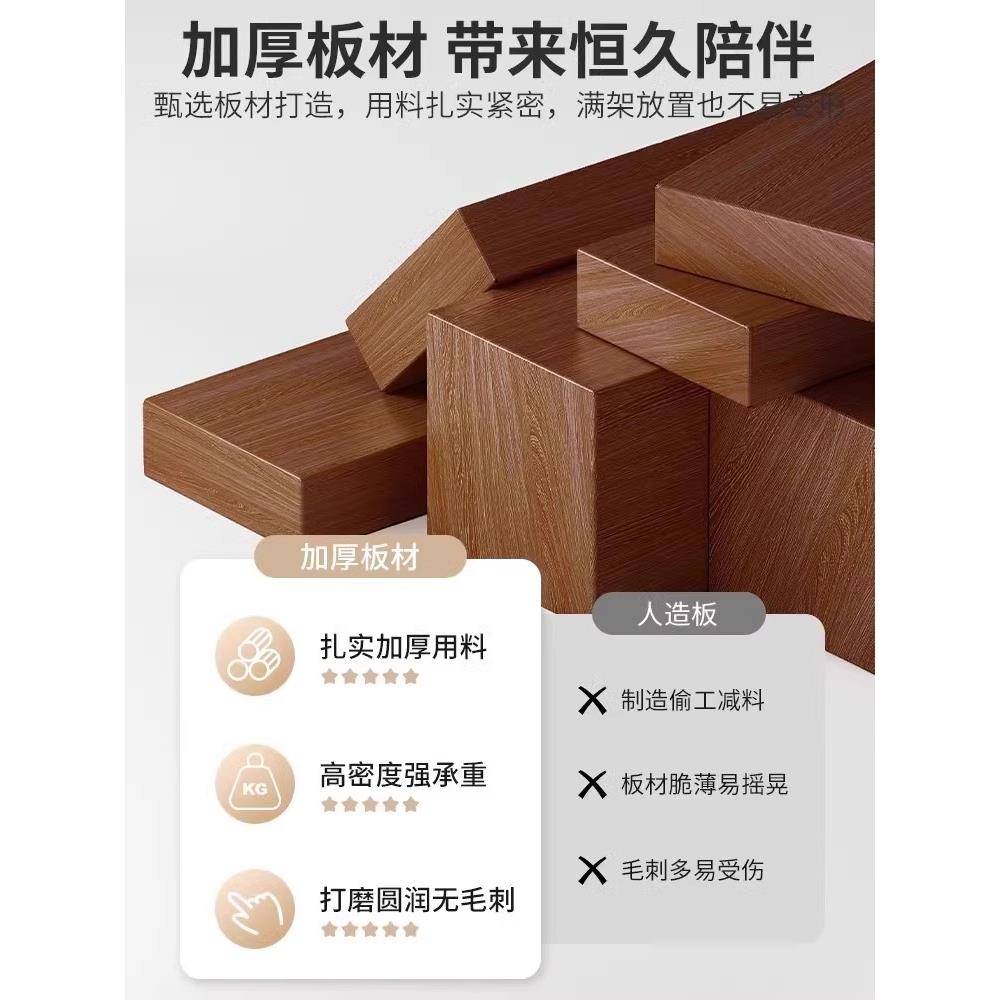 实木书架置FXG物落柜子家储物柜靠地墙窄夹缝收纳柜简易架多层用