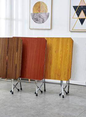 折叠桌桌子餐桌家用小户型饭桌桌出租ORZ房吃饭摆摊子便携大圆折