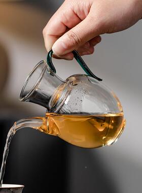 发煮新中式凉花茶水壶仿宋高硼硅VJO茶壶小容量茶茶果壶泡茶壶