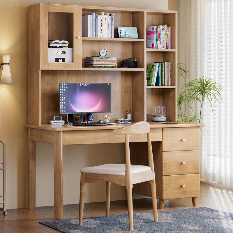 电脑式桌书架一体带书柜台卧FJX980室生习写字学桌学子家用儿童实