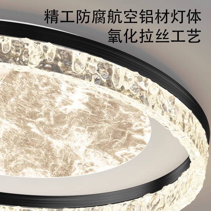 意式客厅吸顶灯2025新款现代简约餐厅卧室高端设计师家用云雾灯具