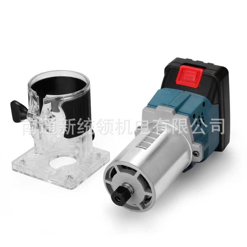 无刷锂电修边机充电式多功能木工板开槽工具修边挖孔雕刻机小锣机