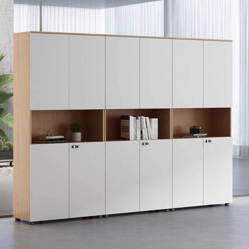 办公室文件靠柜子衣柜木质料柜带WJG-0002锁财务储存背景高资