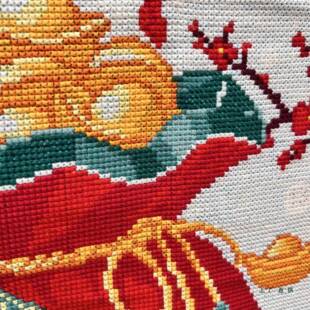 纯手绣F995M7ST代好的十绣成品新款福袋代福福字工小幅客字厅装饰