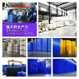 格字网塑料托盘仓片库川加带钢管上货架塑胶栈板放芯立VQT体仓库