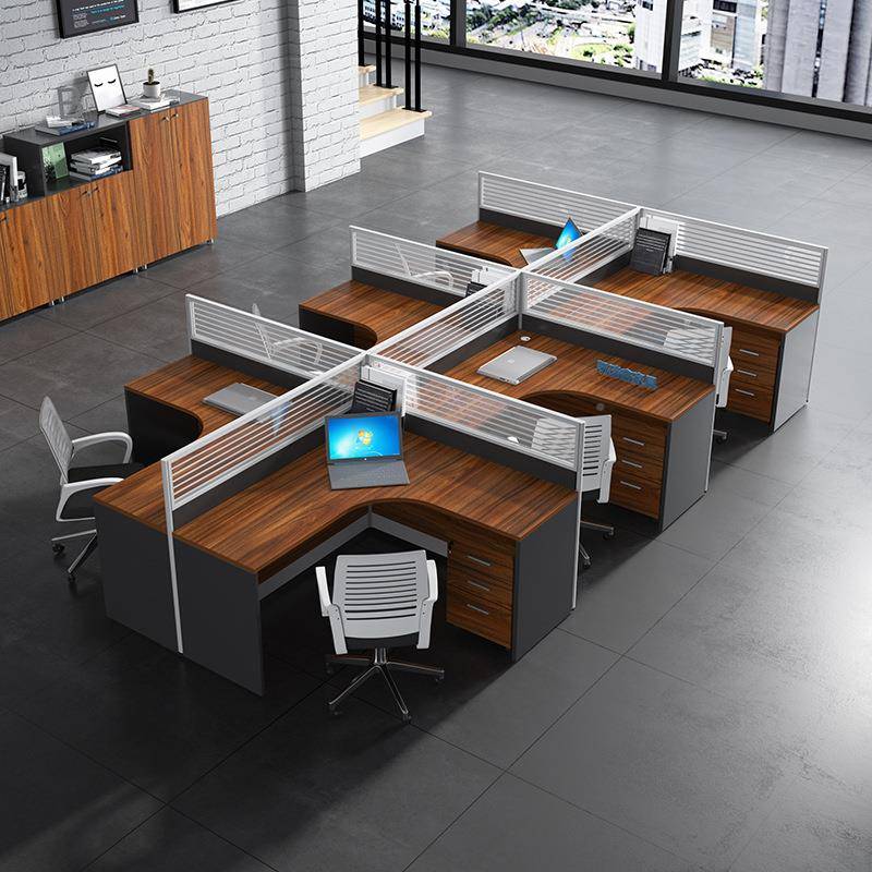 家具职员桌办约公桌椅组合UAM简现代办公屏风卡位办公4人6人位员