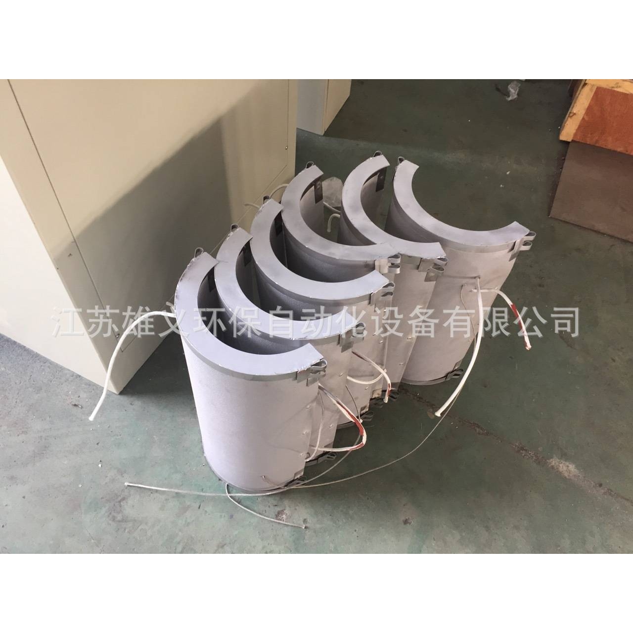 实体工厂 可根据要求设计铸铝加热圈 化工行业用电加热圈