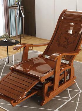 摇摇遥椅家休用午睡闲椅CFL阳台躺椅折叠午椅大人老人懒人休逍竹