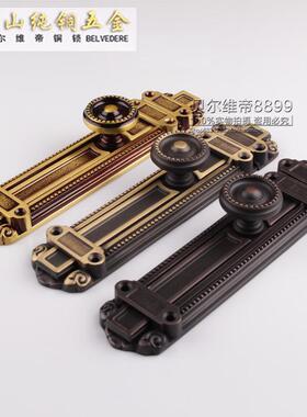 明栓装插销销仿古黑欧插销锁XHQ贝尔维帝美式黑色木门通用6式寸门
