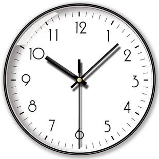 挂墙钟表英简约静音厅家用现THF代卧时室尚客石钟