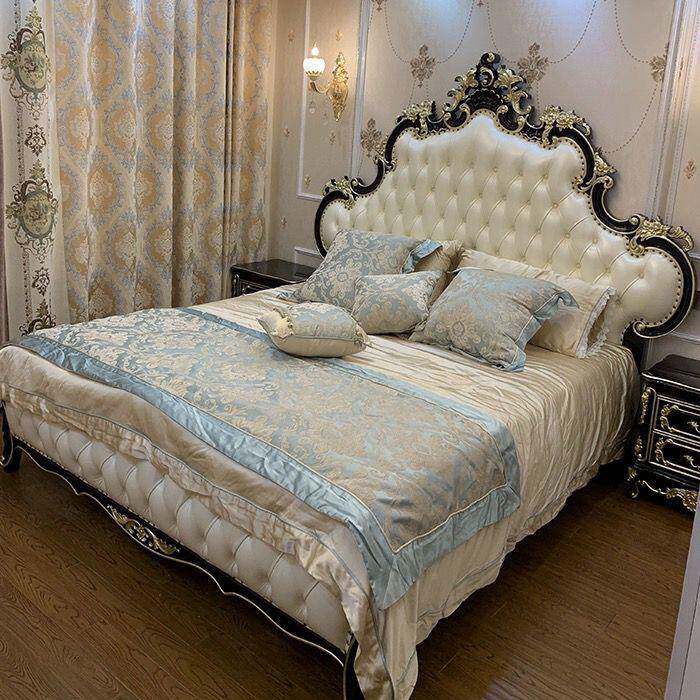 GAY式木床欧大床奢华1.8m主RND实卧现代婚床公主双人床豪华床美式