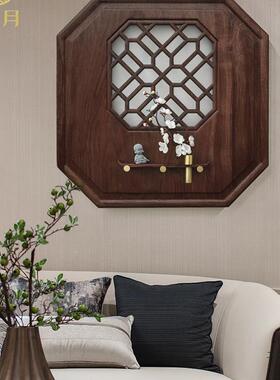 喜月新中式实木免F979HH9H打孔电表箱箱装饰遮挡板弱装电电闸箱饰