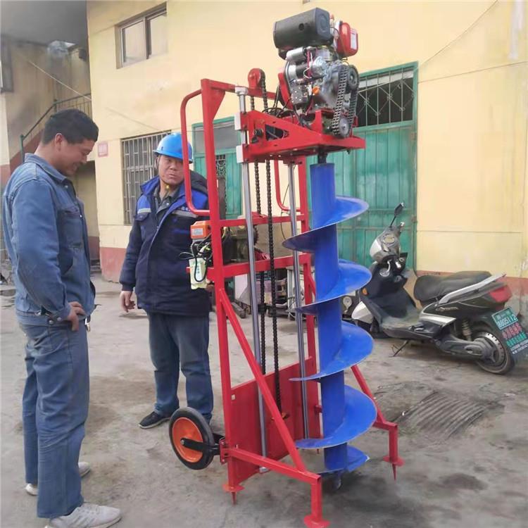 筑建工地管桩掏土机栽电线杆打洞机桩MPC泥通信杆钻孔机光水伏挖