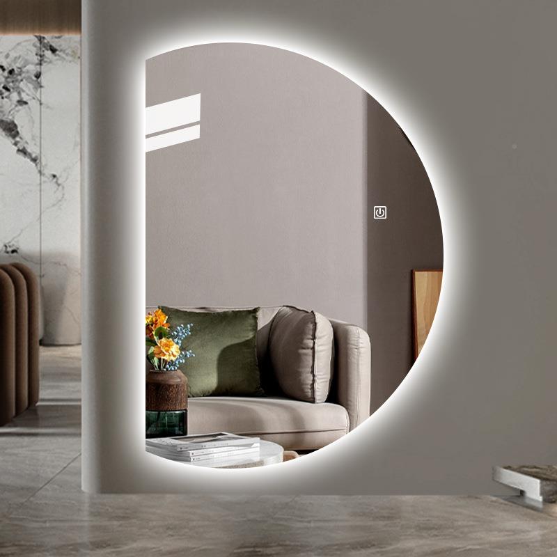 影工厂半智能全身镜穿衣镜LED灯发涵左右切圆不光规PCX则艺术镜