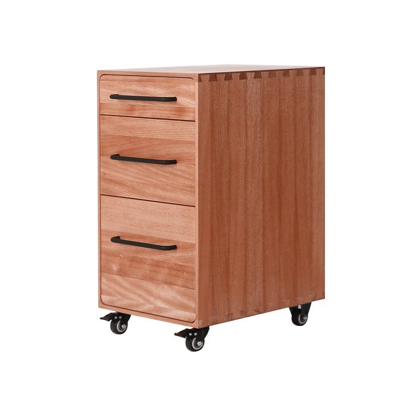 红胡桃复古办公室桌下三斗柜打印机边柜书房带抽屉文件收纳储物柜,住宅家具,斗柜,淘宝优惠券,粉丝福利购,淘宝优惠卷