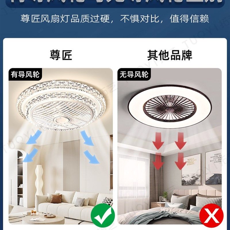 2025年新款风扇灯吊扇灯现代简约电扇一体餐厅主卧室吸顶灯中山,家装灯饰光源,餐厅/卧室/书房吸顶灯,淘宝优惠券,粉丝福利购,淘宝优惠卷