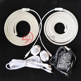 无光斑智能人体感应灯带橱柜楼梯灯床底灯床围LED灯条暖光自动亮