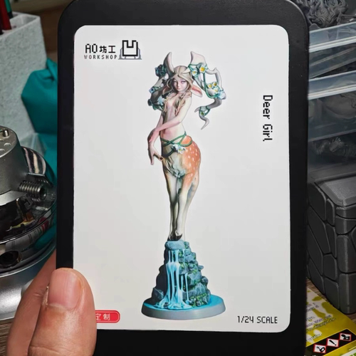 微缩模型 雕塑 gk 模型 兽太 梅花鹿女