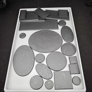 战锤gw同款 标准尺寸黑色圆形底盘地台base