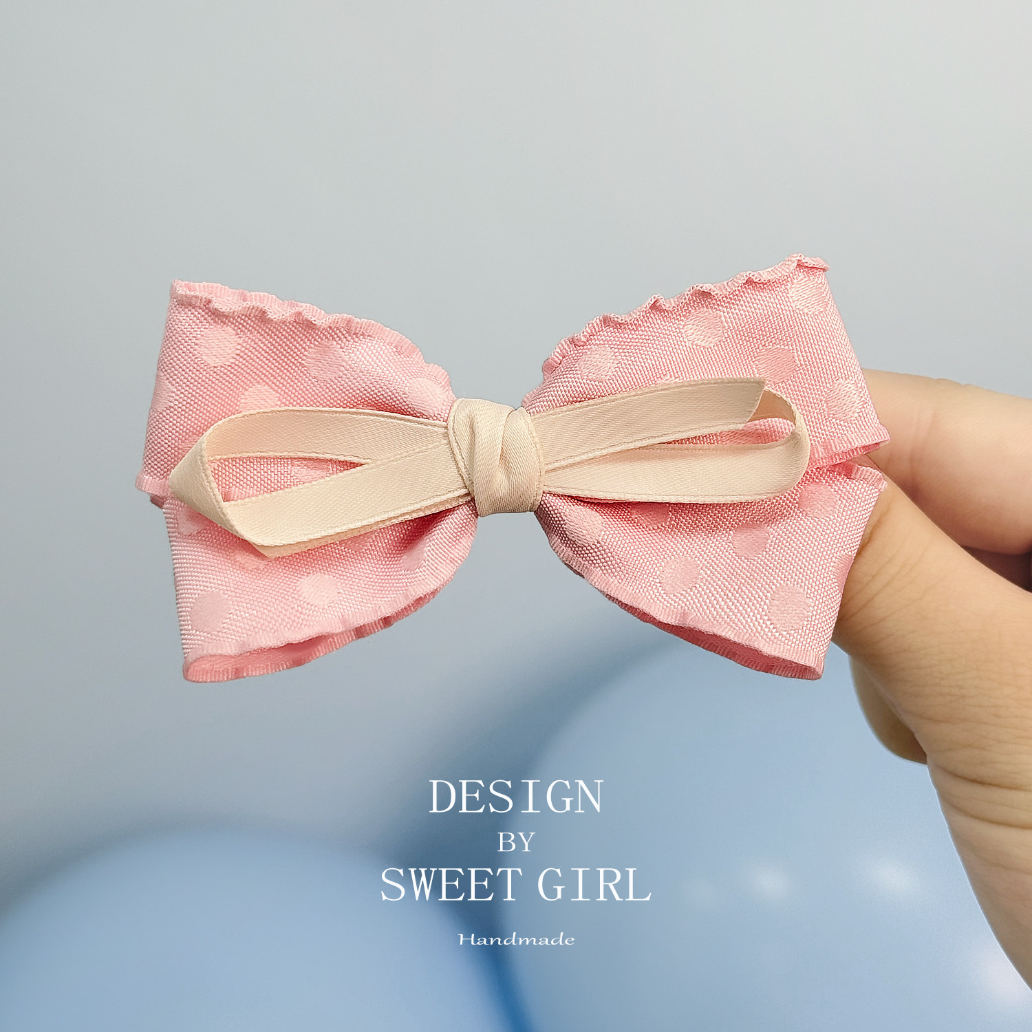 【3件8折】小女孩粉色公主发夹子儿童蝴蝶结发饰女童发卡头饰新款