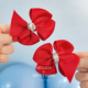 3件8折 儿童新年发饰红色蝴蝶结女孩发夹宝宝过年头饰2026新款