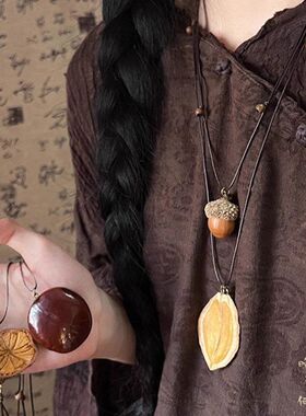 项链吊坠裙子复古女配新中式配饰