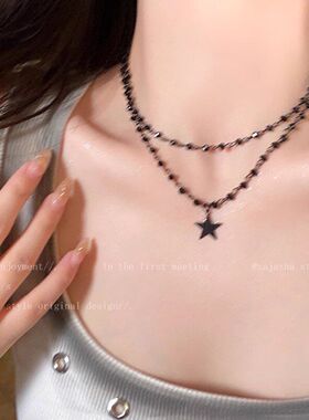锁骨十字架新款双配饰层叠链百搭