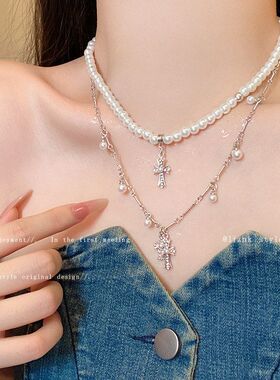 链颈链高级感双轻奢小众甜酷戴