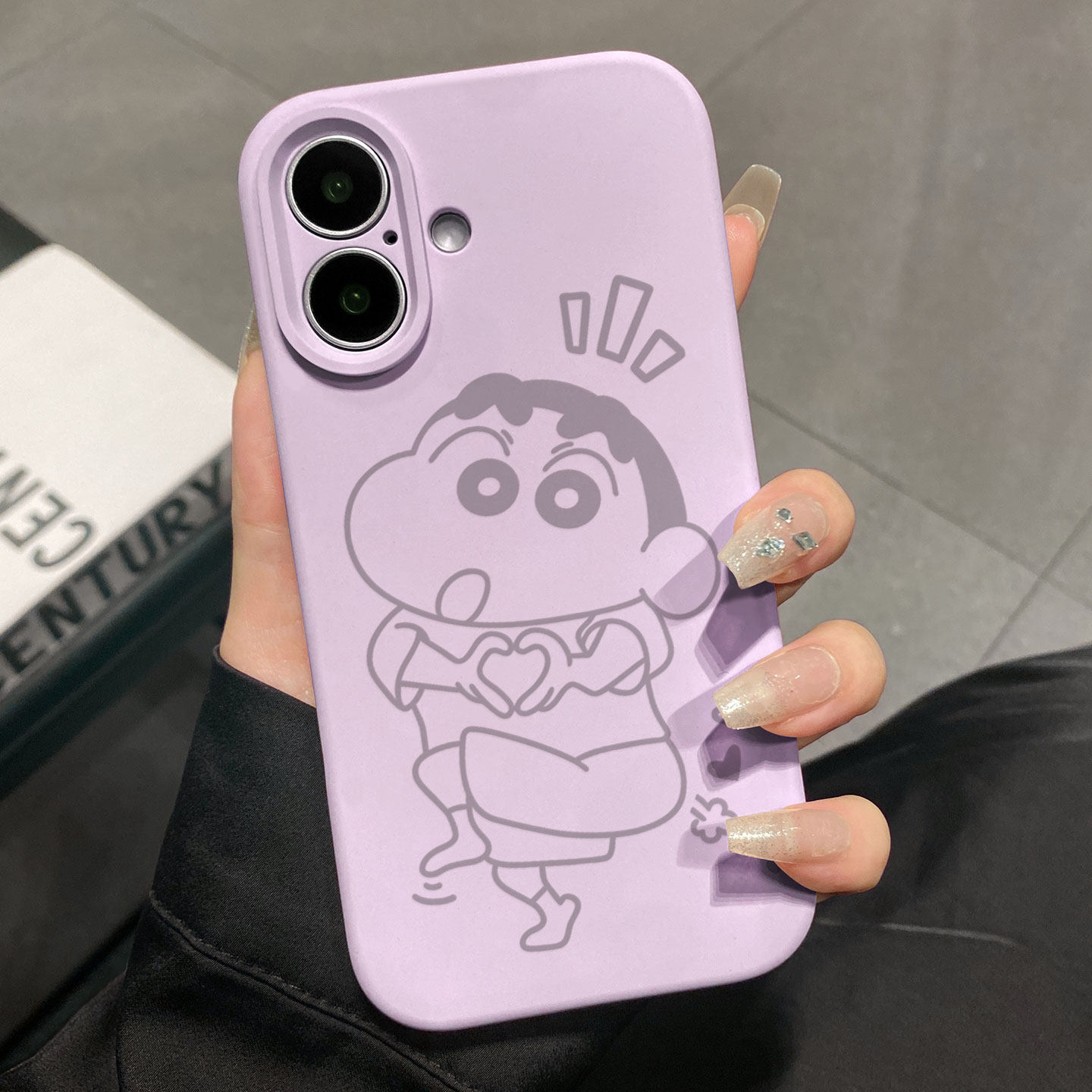 比心小新适用于苹果17promax手机壳液态硅胶iPhone16pro保护套情侣15新款创意14超好看独特13全包12超火软壳