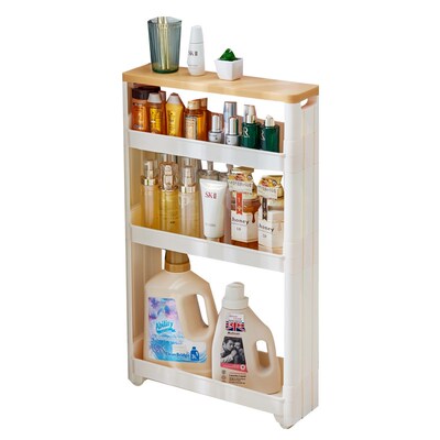 10cma12浴室夹缝收纳柜落地厨房浴室门后超窄墙边缝隙小推车置物