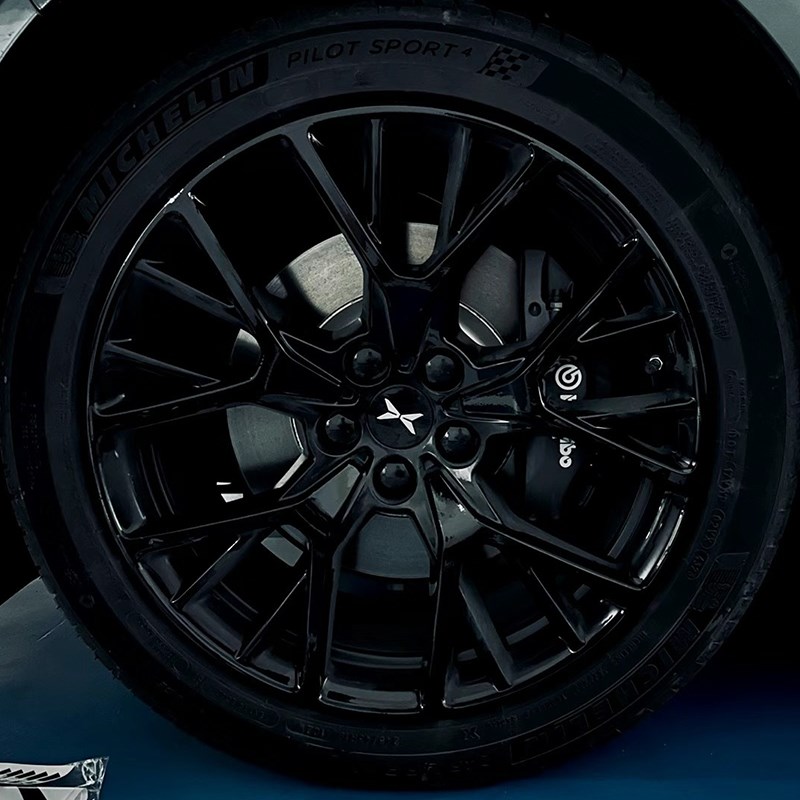 专用于小鹏G9/P7i轮毂盖x板贴纸黑化改装熏黑改色防刮反光车贴