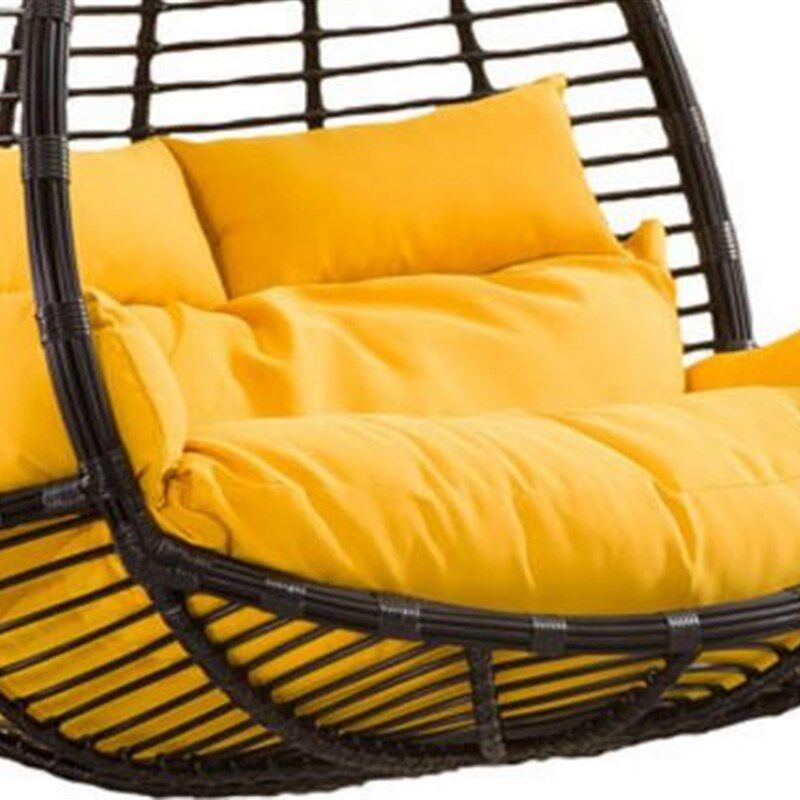沙发式新款靠垫吊蓝鸟r巢坐垫双人摇篮藤椅吊床千秋吊椅加厚坐垫