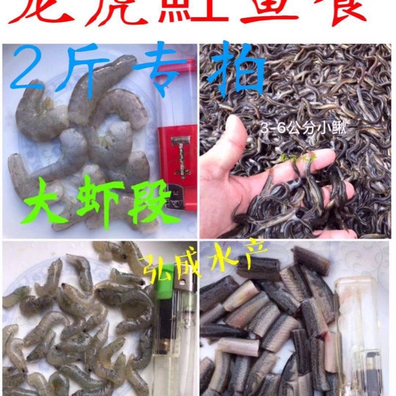 2斤专拍 鱼粮 魟鱼龙鱼虎鱼罗汉饲料 龟粮 冷冻鱼W食 牛心汉堡