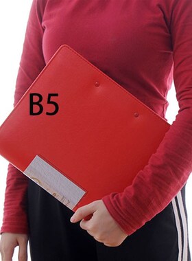 B5文件夹双夹A5皮质书写垫板夹票据夹AL4对折夹小号书写板夹包邮