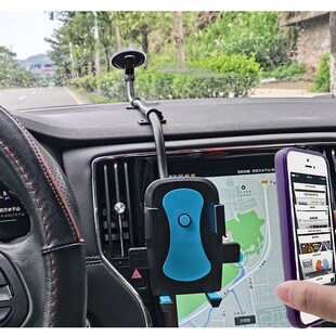 大货车车载手机支架实q心包胶铝条加长吸盘式 汽车导航仪通用支架
