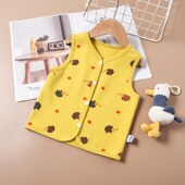 宝宝马甲纯棉男女儿童p小背心坎肩春款 婴儿护肚防凉衣服马夹a类