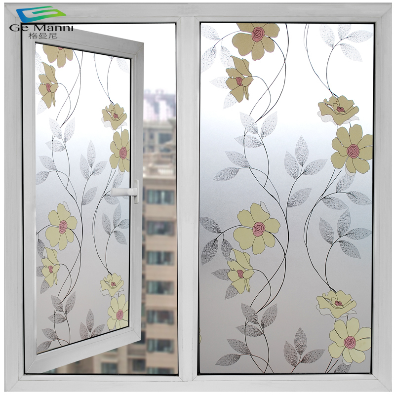 百叶玻璃贴c膜卫生间浴室磨砂贴纸透光不透明窗户贴膜防晒窗贴隔